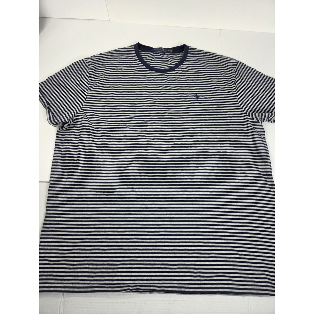 Polo Ralph Lauren Classic Fit Striped T-Shirt XXL Navy Gray